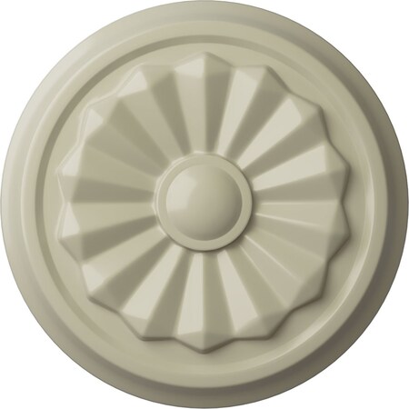 Ekena Millwork Olivia Ceiling Medallion (Fits Canopies up to 2 1/8"), Hand-Painted Clear Yellow, 7 7/8"OD x 1 1/8"P CM07OLCYF